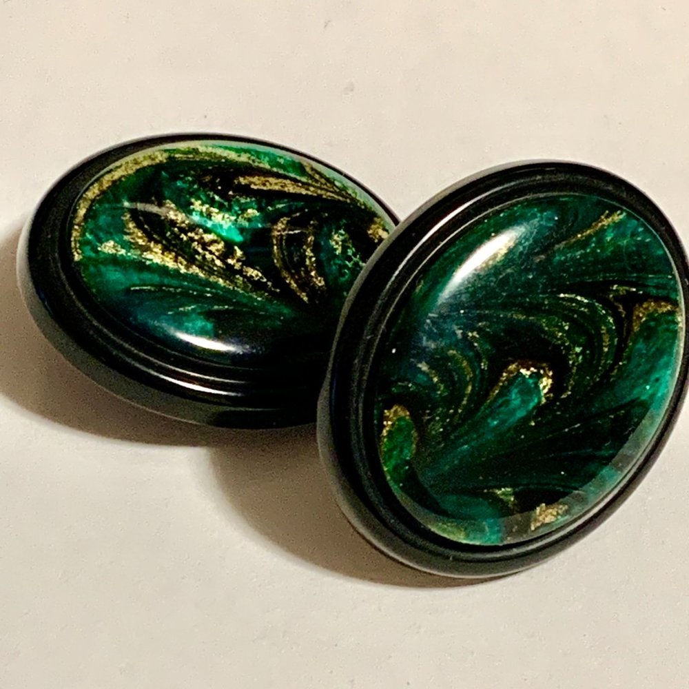 💝Vintage Made In Italy Clip On Earrings Retro